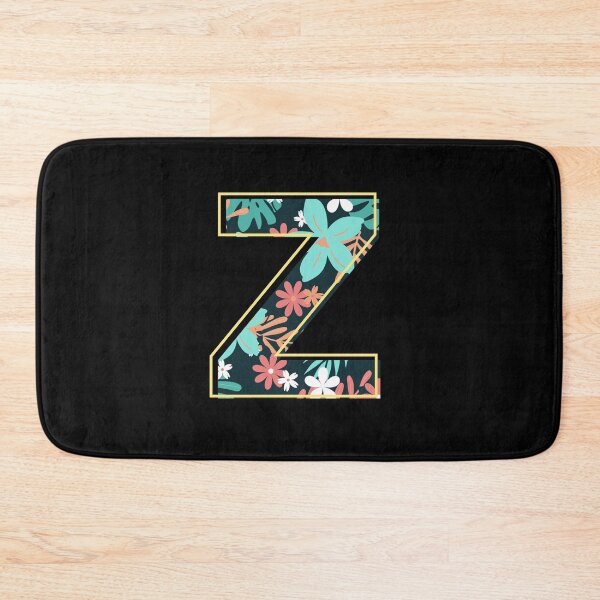 Item preview, Letter Z retro flowers designed and sold by knst-wrk.