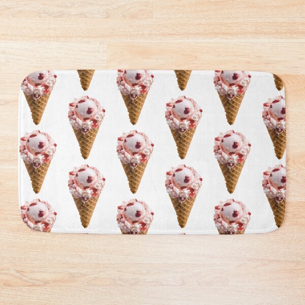 Item preview, strawberry ice cream cone merch, ice cream mask designed and sold by charmingthreads.