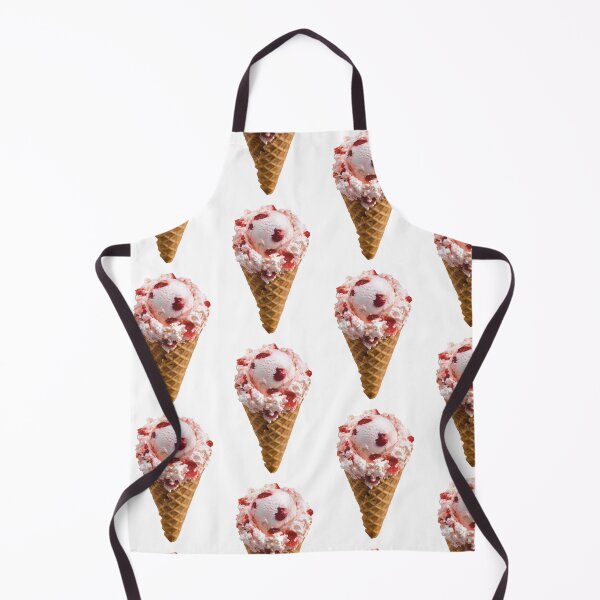 Item preview, strawberry ice cream cone merch, ice cream mask designed and sold by charmingthreads.