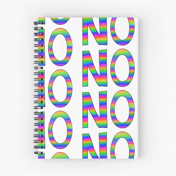 Item preview, NO slogan - bright rainbow designed and sold by Hazel Savage.