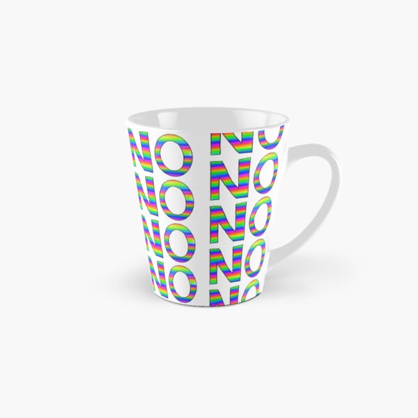 NO slogan - bright rainbow Tall Mug