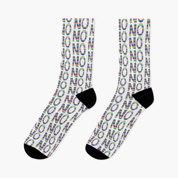 Item preview, NO slogan - bright rainbow designed and sold by Hazel Savage.