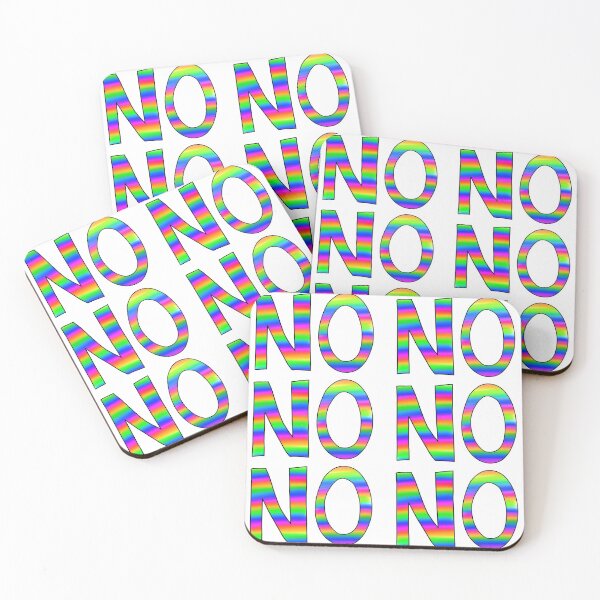Item preview, NO slogan - bright rainbow designed and sold by Hazel Savage.