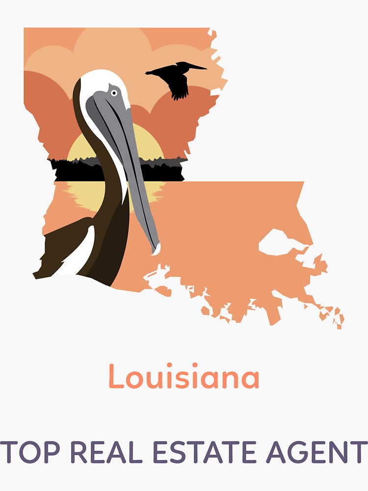 "Top Real Estate Agent Louisiana" Sticker for Sale by nochemoreno
