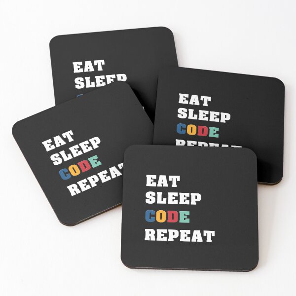 Item preview,  Eat sleep code repeat | A day in the life of a developer | tester | engineer | computer designed and sold by aloresarts.