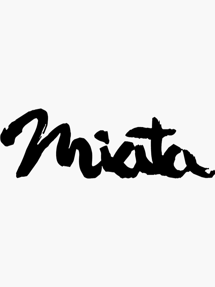 "Mazda Miata Logo/Emblem" Sticker for Sale by Grove | Redbubble