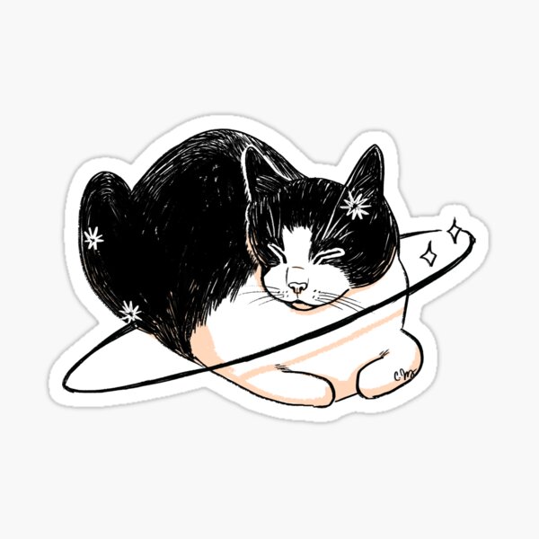 Felicette the Space Cat (Transparent) Sticker