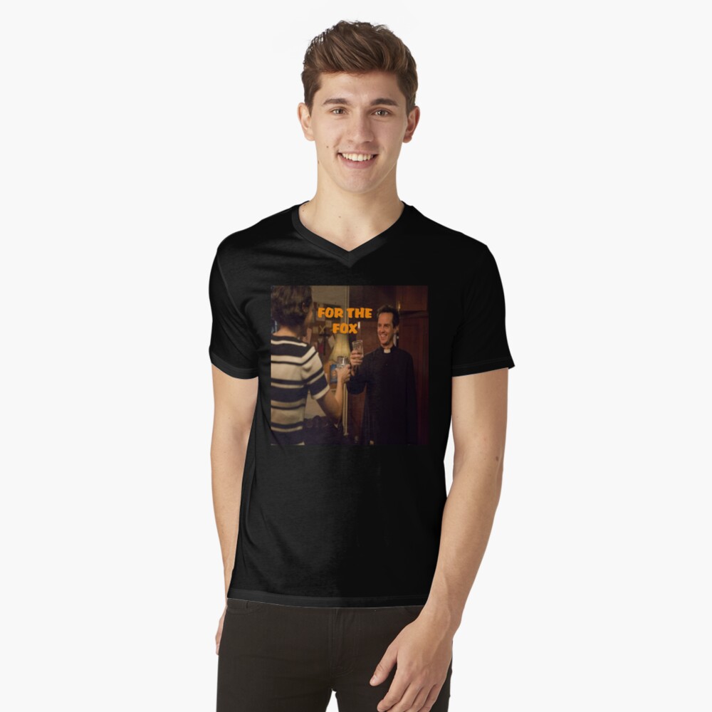 Vista previa del artículo con la obra «Camiseta de cuello en V», diseñado y vendido por oxoxoxo.