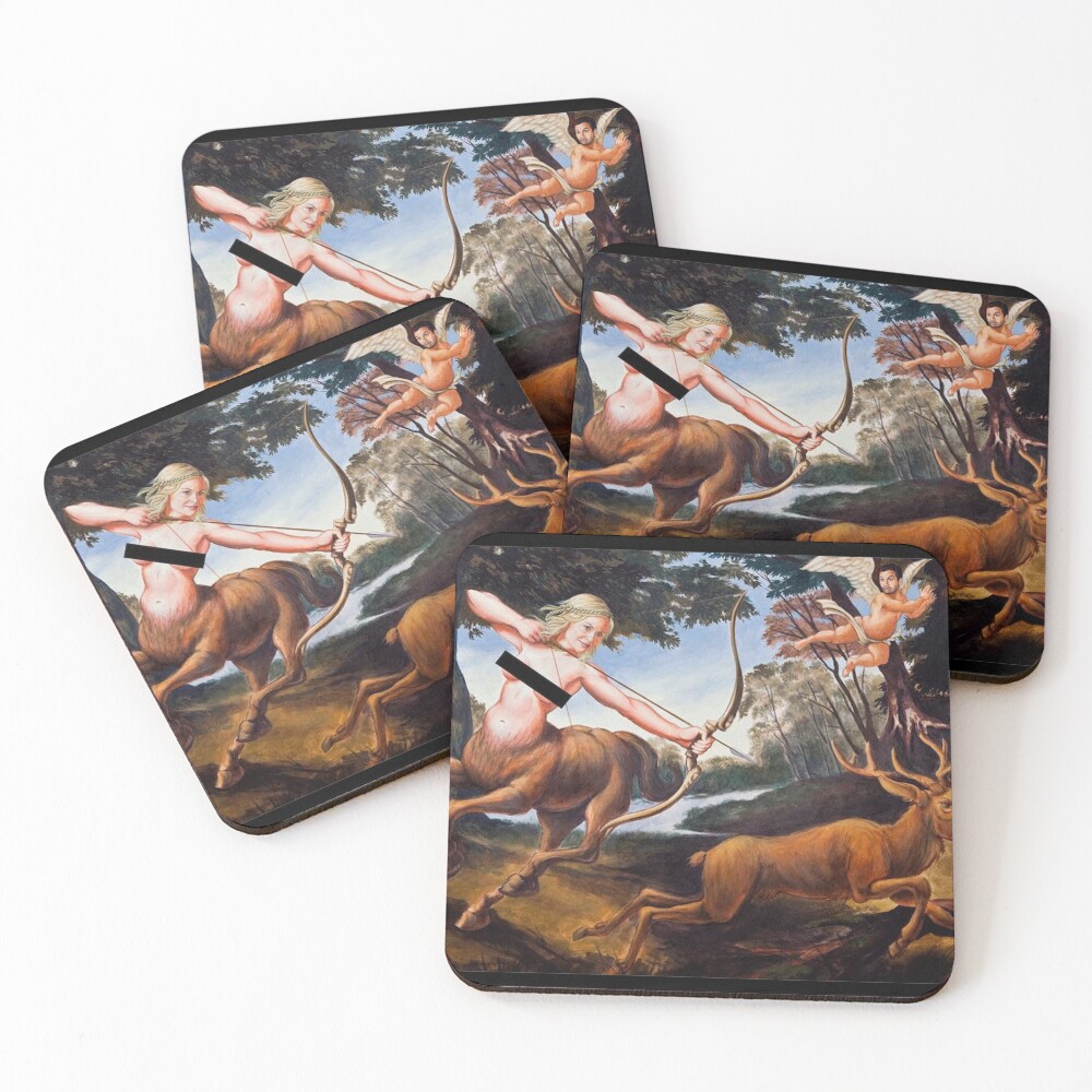 Leslie Knope, Goddess of the Hunt Coasters (Set of 4)