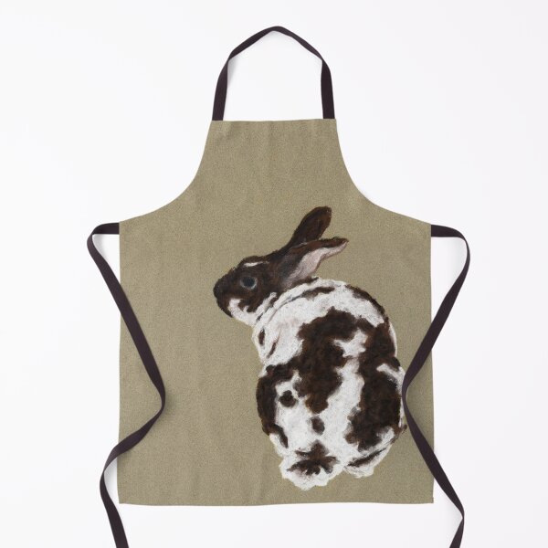 Adorable Rabbit Print Apron