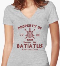 Batiatus Athletic Club Women's Fitted V-Neck T-Shirt