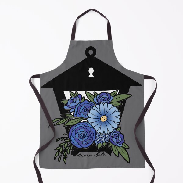 Item preview, Floral Lantern Dark Blue designed and sold by kilobyte.