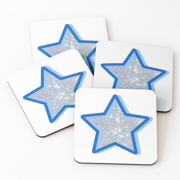 Item preview, Silver and Blue Sparkly Star designed and sold by Ajcollages.