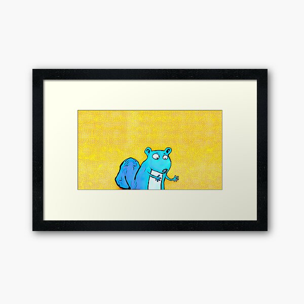 EXTRAPOLATING SQUIRREL Framed Art Print