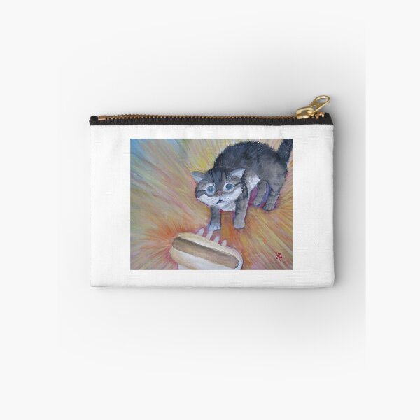 Item preview, "Hotdog Scared Never-Ending Kitty" designed and sold by LMJ1972.
