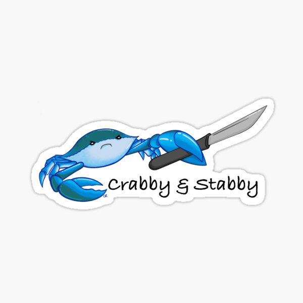 Stab Crab Sticker
