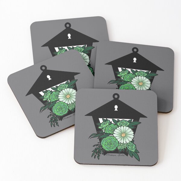 Item preview, Floral Lantern Green designed and sold by kilobyte.