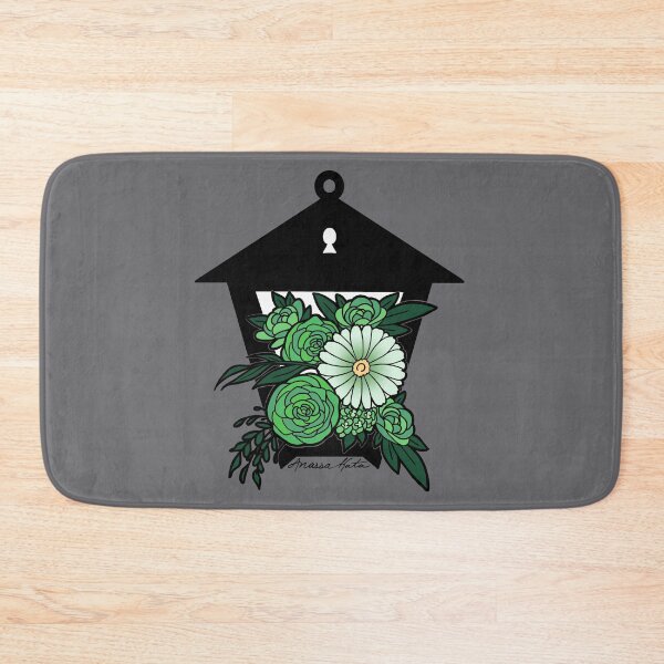 Item preview, Floral Lantern Green designed and sold by kilobyte.