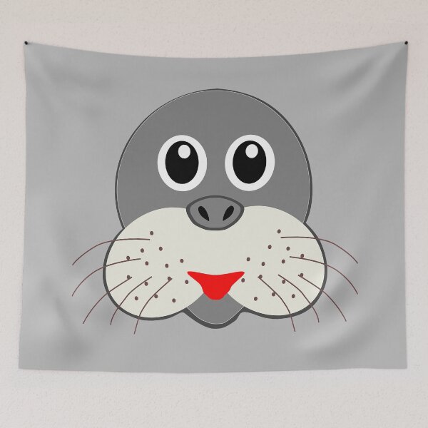Item preview, Cute seal head designed and sold by oxoxoxo.