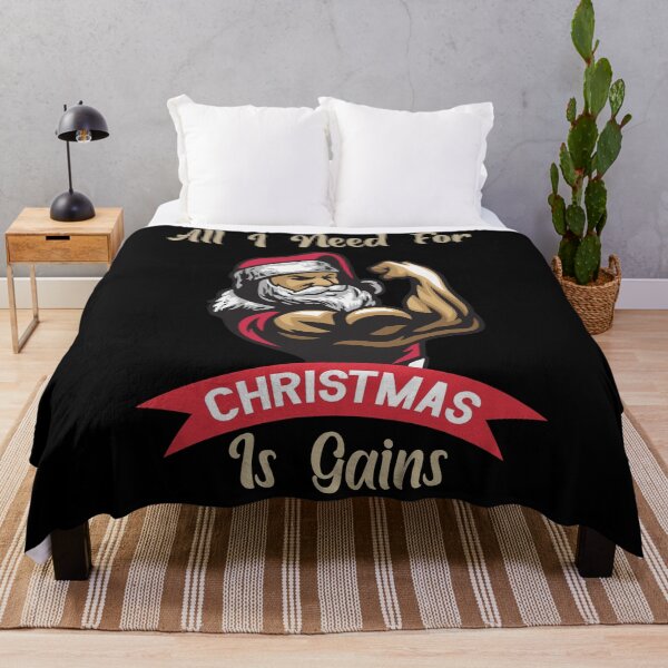 Item preview, Funny Christmas Workout Design , All I wnt For Cristmas Is Gains , Gift For Christmas Season designed and sold by Gha20.