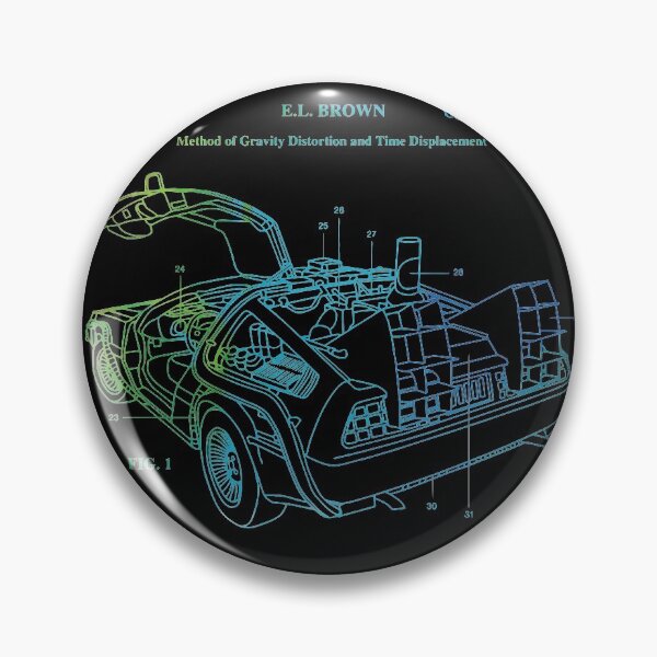 Item preview, Delorean Time Machine Patent designed and sold by VickyEtth.