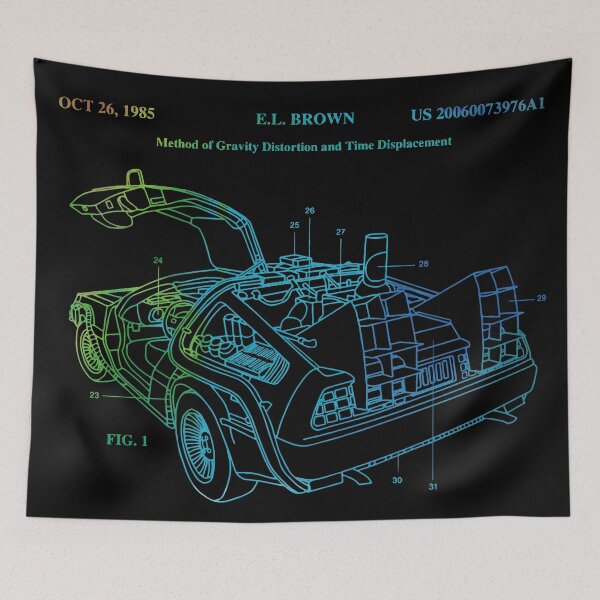 Item preview, Delorean Time Machine Patent designed and sold by VickyEtth.