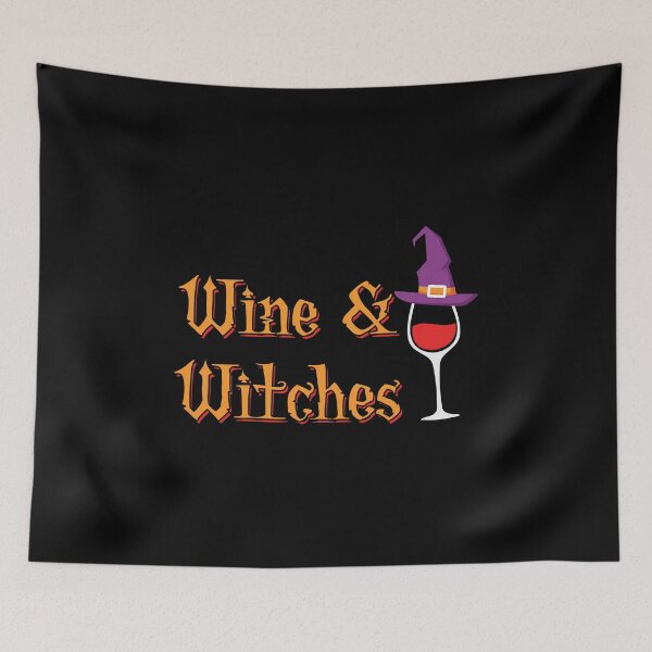 Item preview, Wine And Witches Halloween product designed and sold by BUBLTEES.