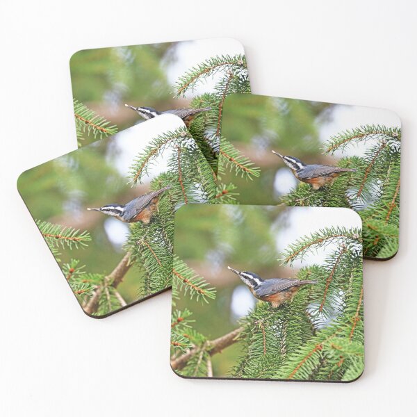 Item preview, Red Breasted Nuthatch With Seed designed and sold by Deb Oppermann.
