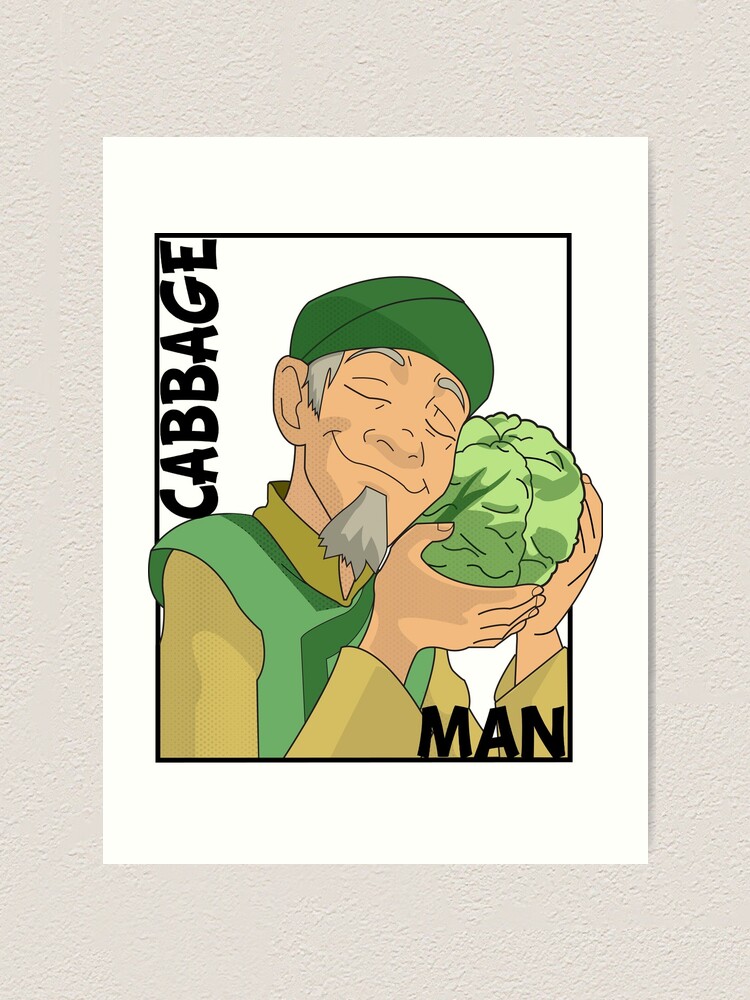 "Cabbage Man; The Avatar Series" Art Print for Sale by BrittanyCollins