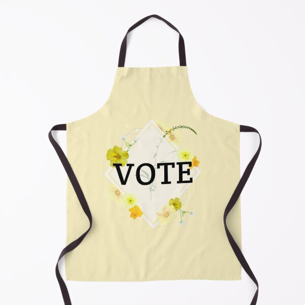 Aperçu de l'œuvre VOTE fleur jaune oeuvre de vote floral unique créée et vendue par CreatedbyJR.