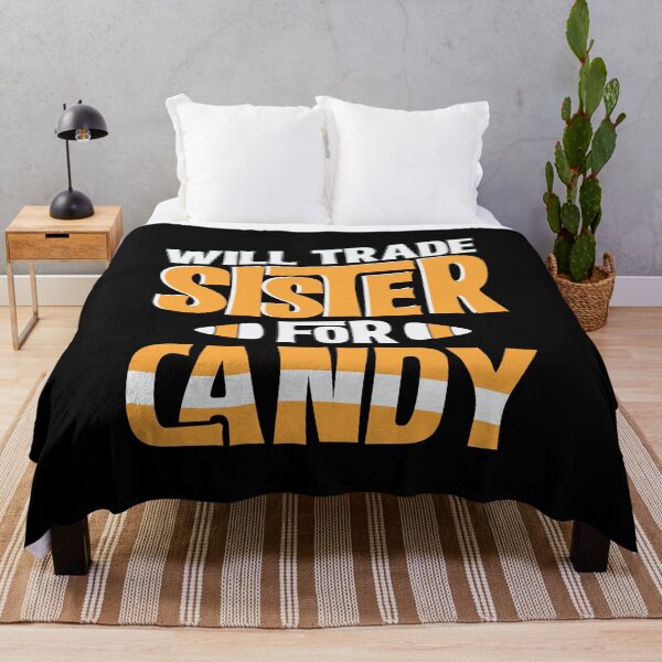 Item preview, Will Trade Sister For Candy Funny Halloween graphic designed and sold by BUBLTEES.