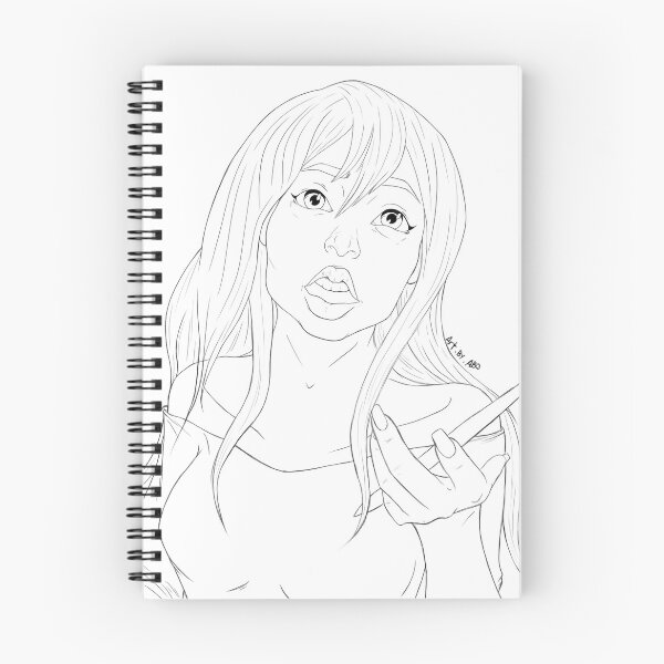 Item preview, lost in thought girl line art designed and sold by abochic.