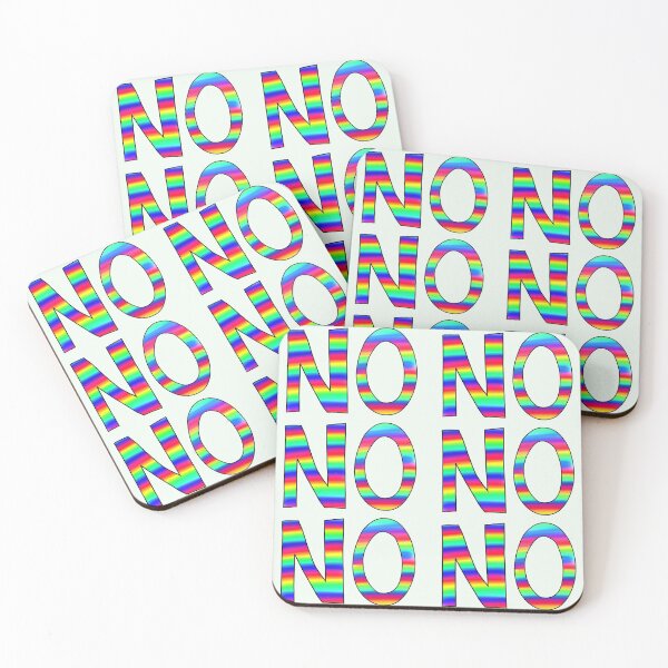 Item preview, NO slogan - dark rainbow designed and sold by Hazel Savage.