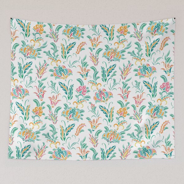 Item preview, Jacobean floral ornament designed and sold by Daridara.