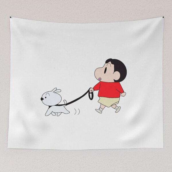 Item preview, Crayon Shin-chan takes Shiro out for a walk designed and sold by nikkibubbletea.