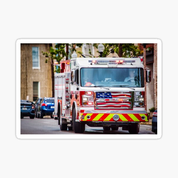 Fire Engine Sticker