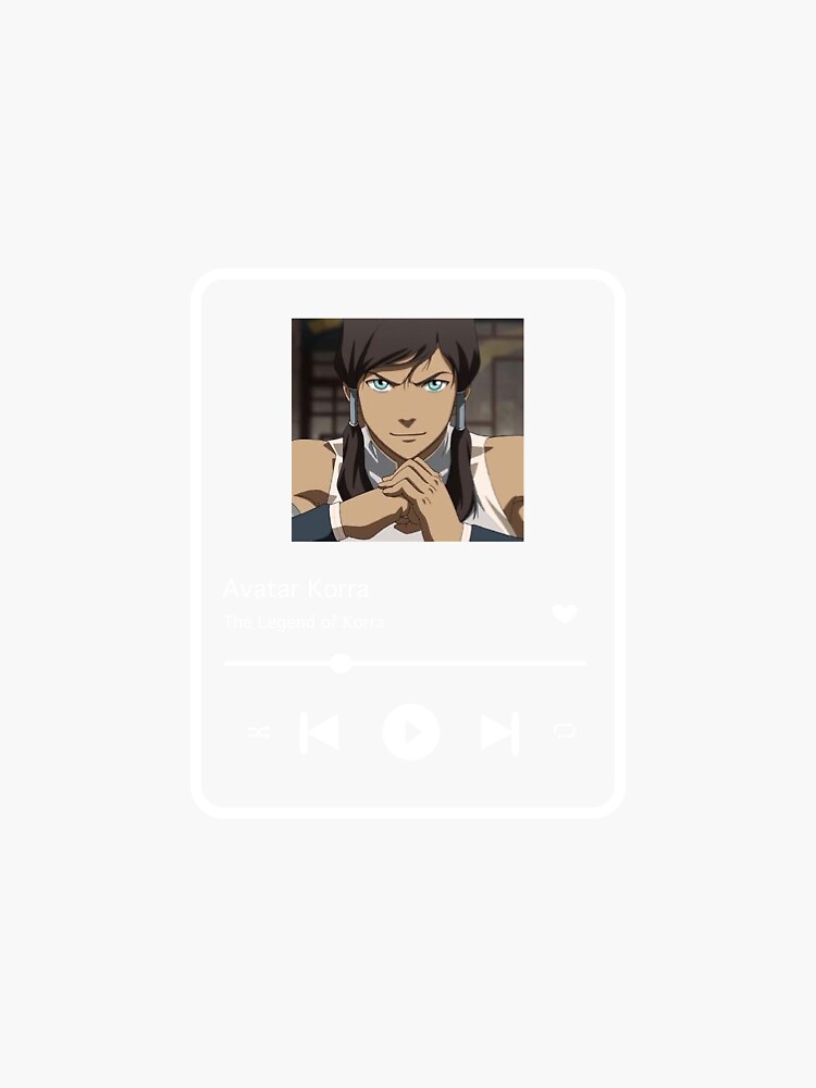 Thumbnail 3 of 3, Sticker, Music Album: Avatar Korra designed and sold by kellielam.
