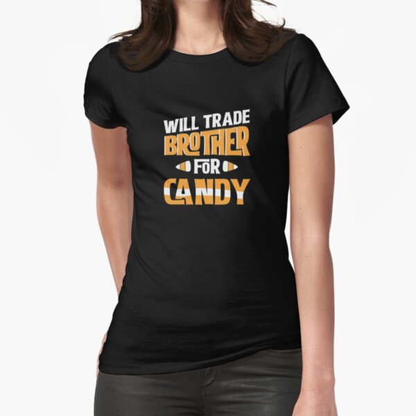 Item preview, Will Trade Brother For Candy Funny Halloween product designed and sold by BUBLTEES.