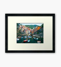 Italy. Cinque Terre marina Framed Print