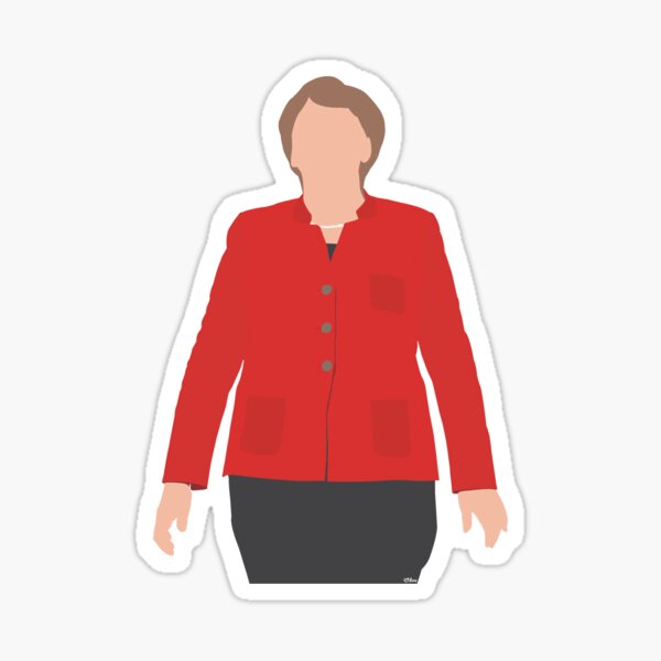 Mutige Angela Merkel Sticker