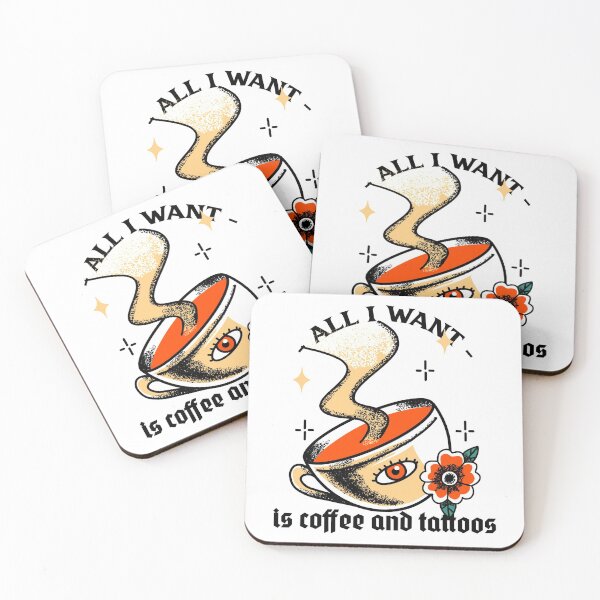Item preview, All I Want Is Coffee And Tattoos designed and sold by ceverett98.