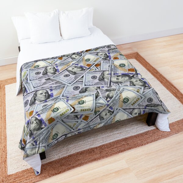 One Hundred Dollar Bills Comforter