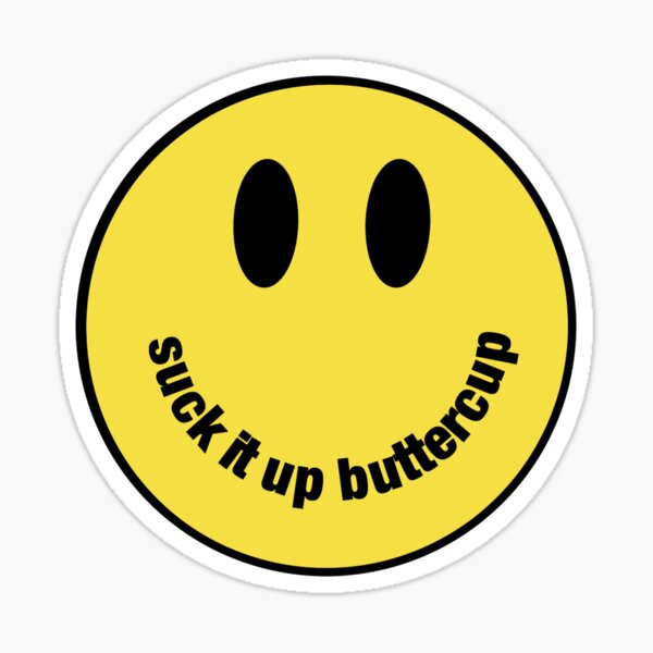 StickerTalk Suck It Up Buttercup Magnet, 5 inches x 3 inches