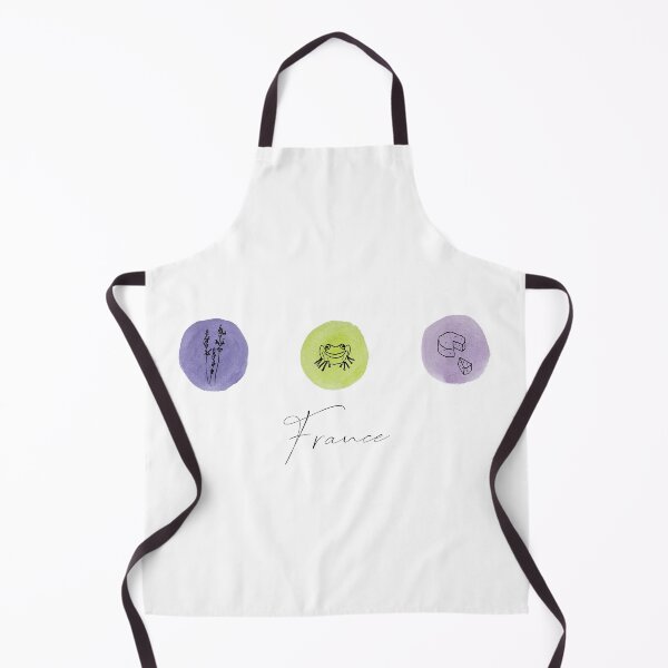 Item preview, Watercolor French Items Circles:Lavender, Frog and Cheese designed and sold by CamilleIllus.