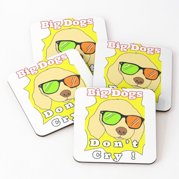 Item preview, Big Dogs Don’t Cry Illustration Vector designed and sold by Grafititee.