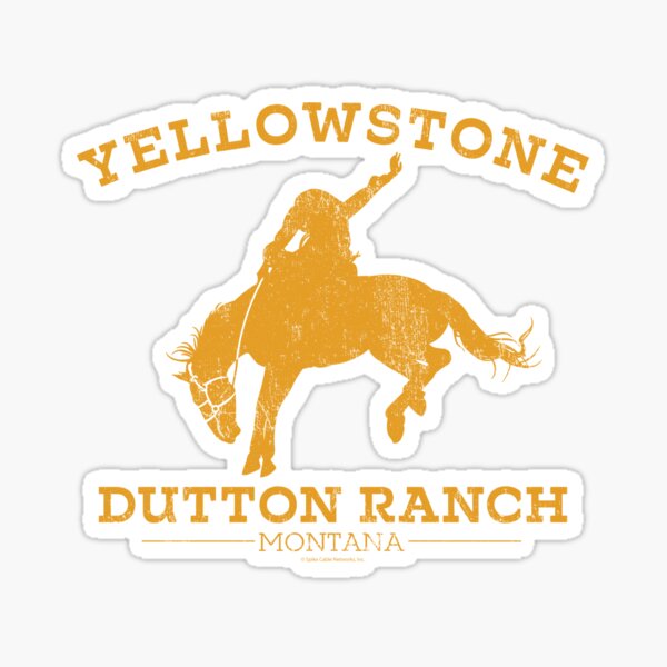 Yellowstone Dutton Ranch Montana Sticker