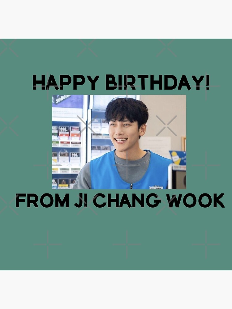 “Happy Birthday From Ji Chang Wook " Poster by kpopkdramamerch | Redbubble