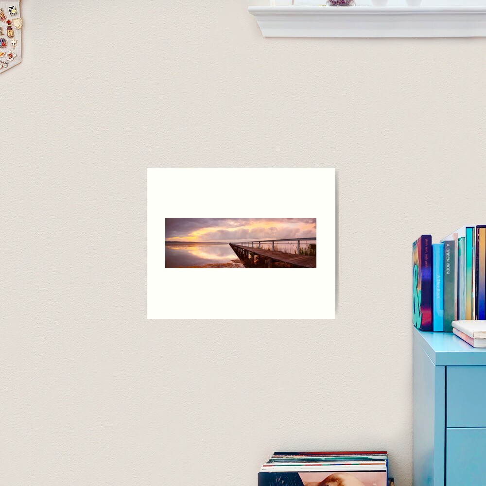 Long Jetty Sunset, New South Wales, Australia Art Print