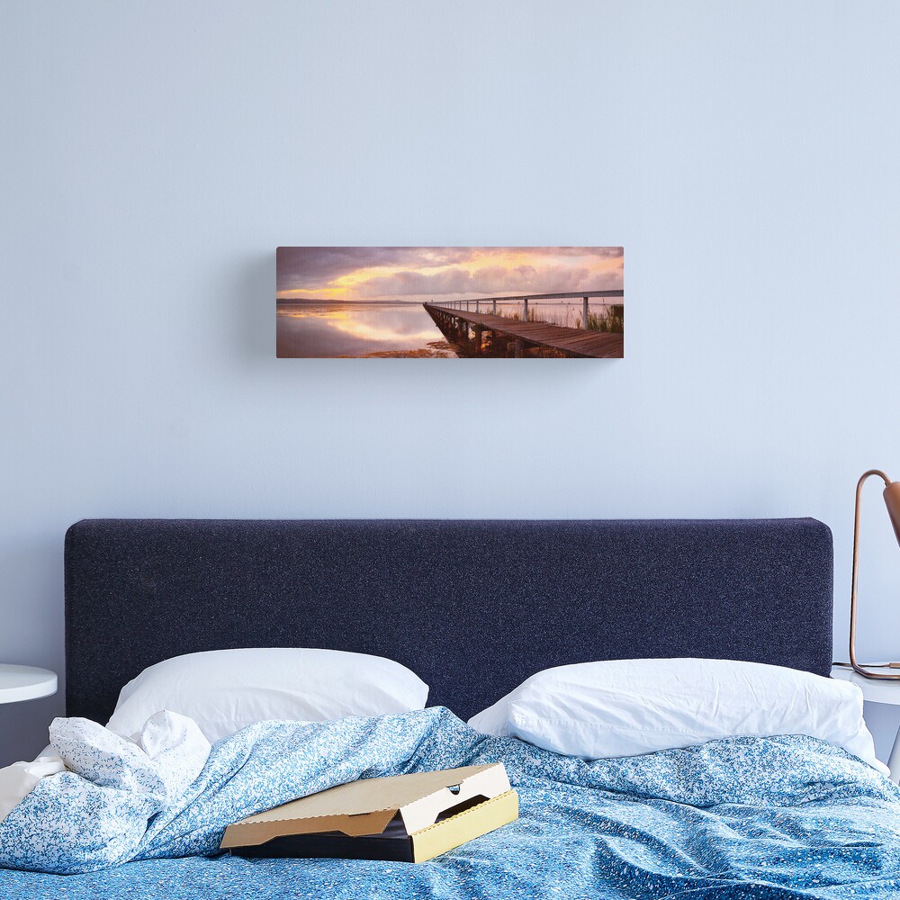 Long Jetty Sunset, New South Wales, Australia Canvas Print