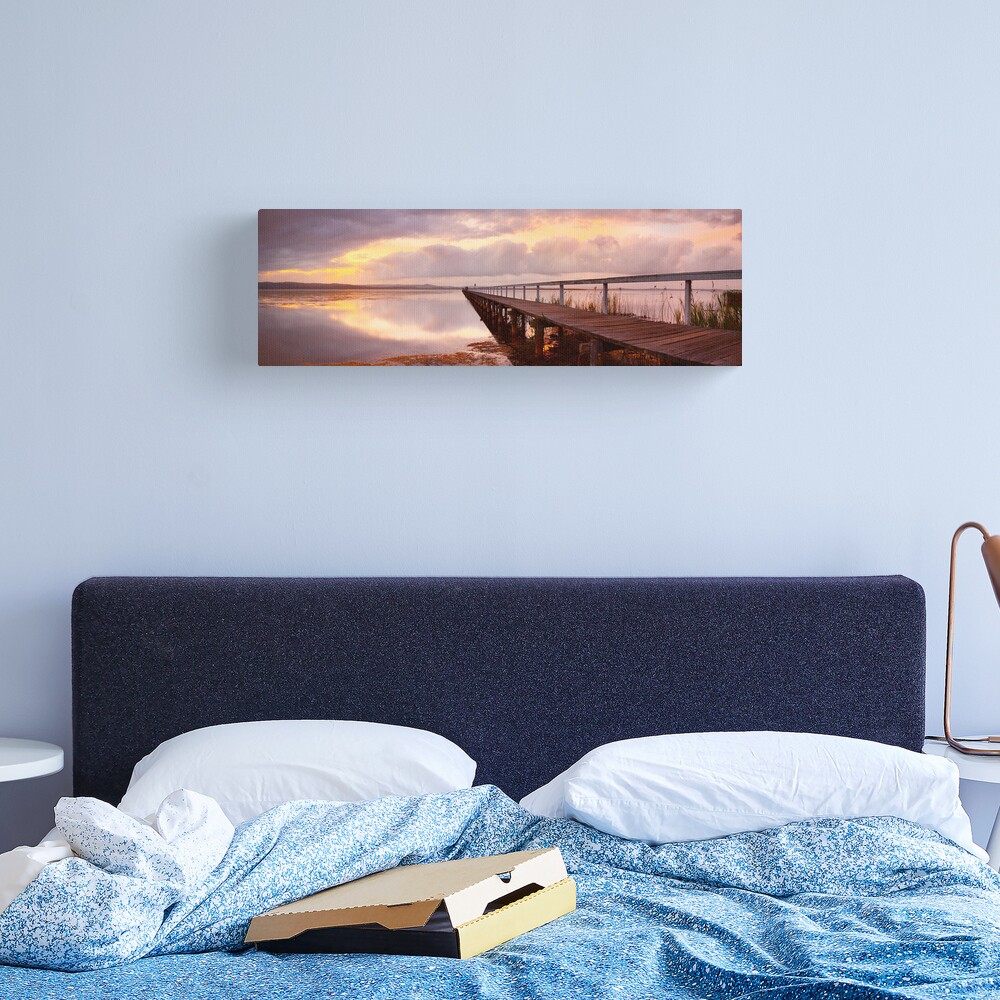 Long Jetty Sunset, New South Wales, Australia Canvas Print